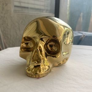 Gold Skull Paper Weight